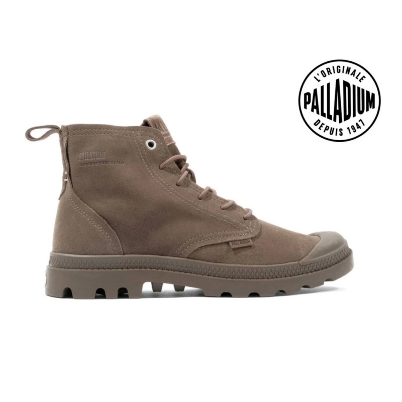 PALLADIUM 休閒鞋 PAMPA HI 橄欖綠 麂皮 高筒靴 男女 74379-276