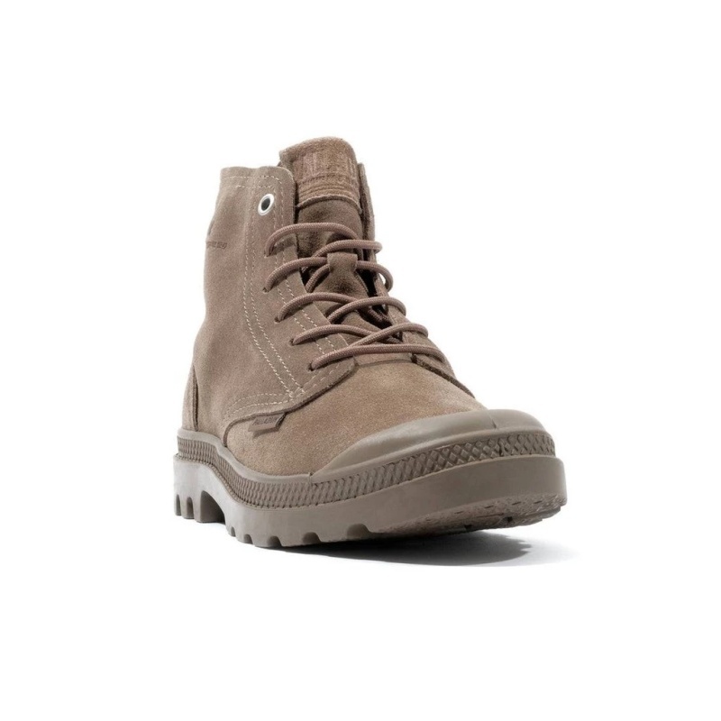PALLADIUM 休閒鞋 PAMPA HI 橄欖綠 麂皮 高筒靴 男女 74379-276