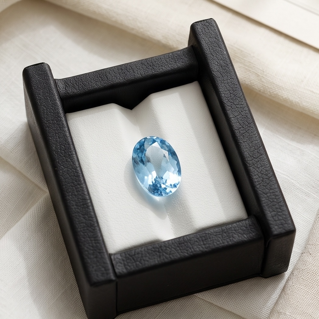 5.04ct 超級聖瑪利亞藍- 海藍寶石裸石 (配Guild寶石證書)