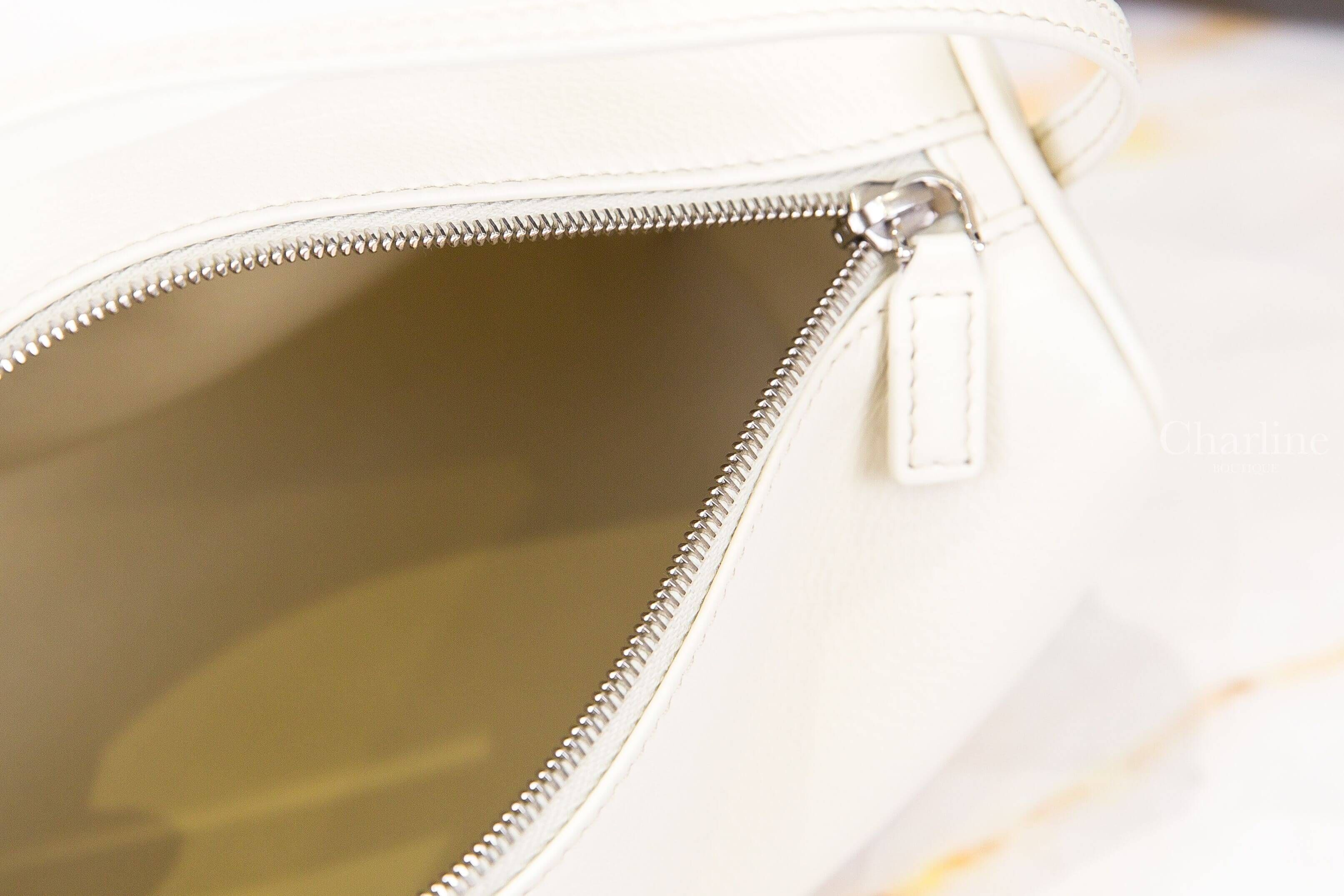 The Row 90's Bag 象牙白小羊皮手提包-Charline Boutique 精品代購