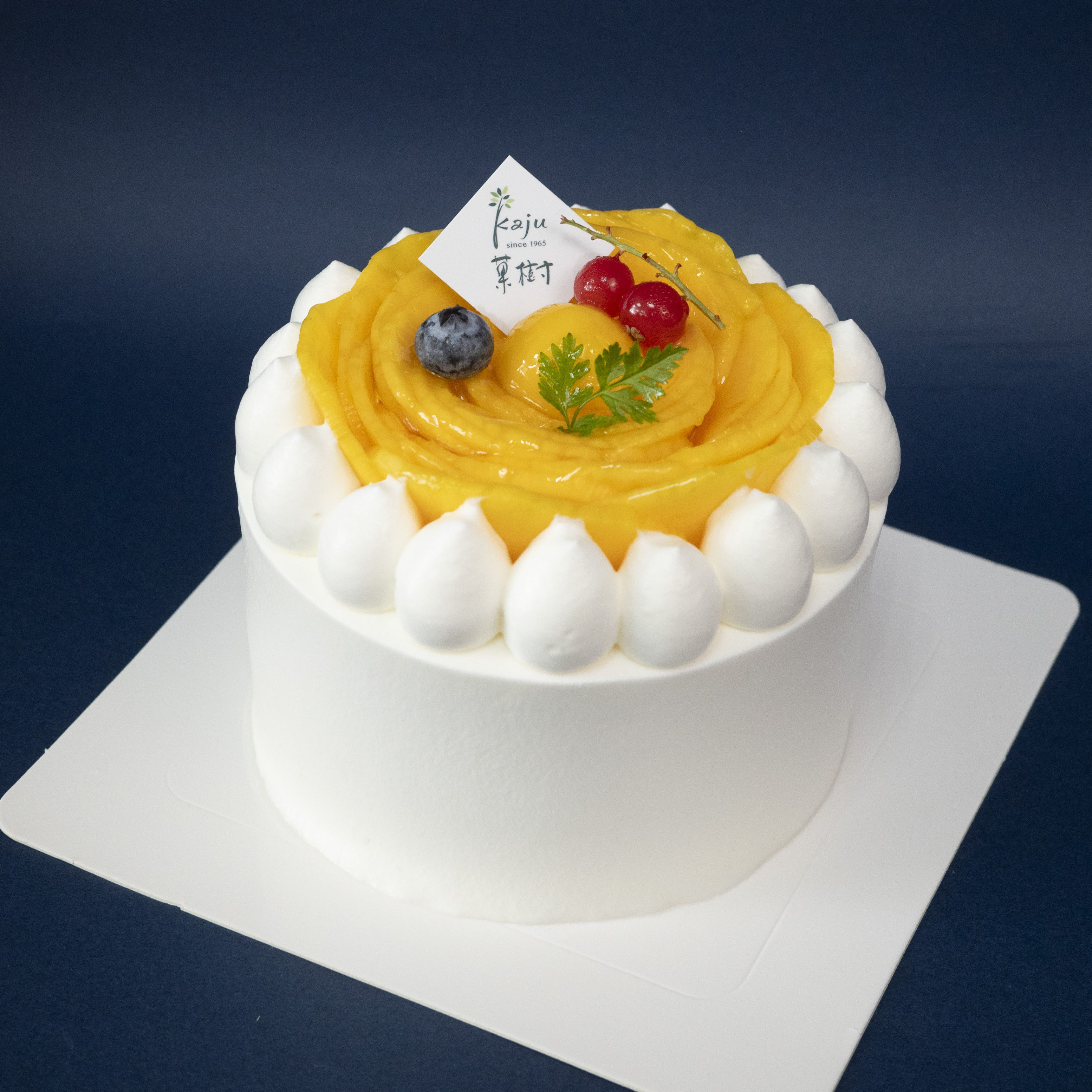 【 父親節特別花藝蛋糕組 】芒果純生鮮奶油蛋糕—マンゴーショートケーキ