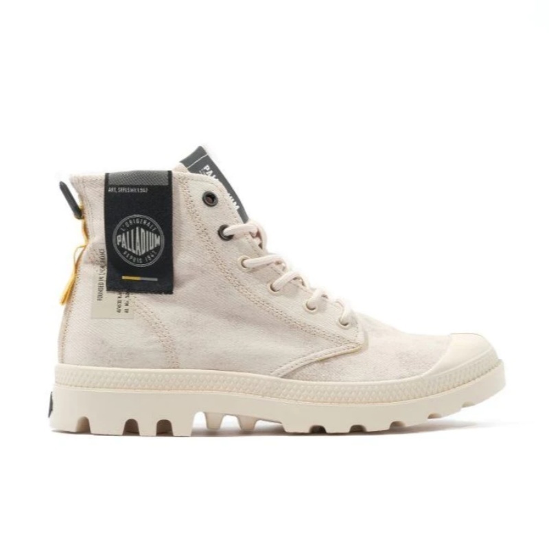 PALLADIUM 休閒鞋 PAMPA SURPLUS 白灰色 仿舊 高筒靴 男女 74389-210