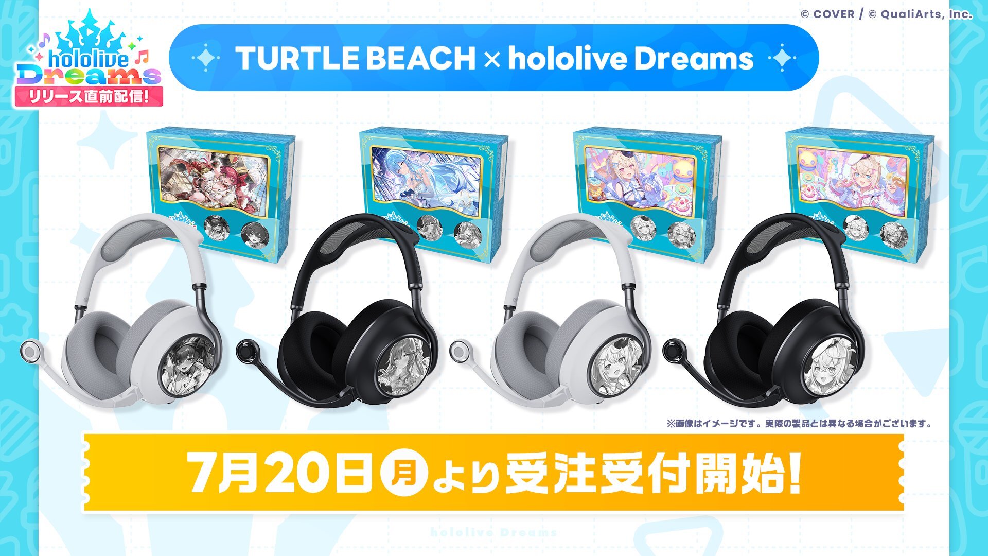 「官品代購」hololive TURTLE BEACH Stealth Pro II ホロライブ ドリームス コラボモデル ブラック hololive Dreams 聯乘耳機