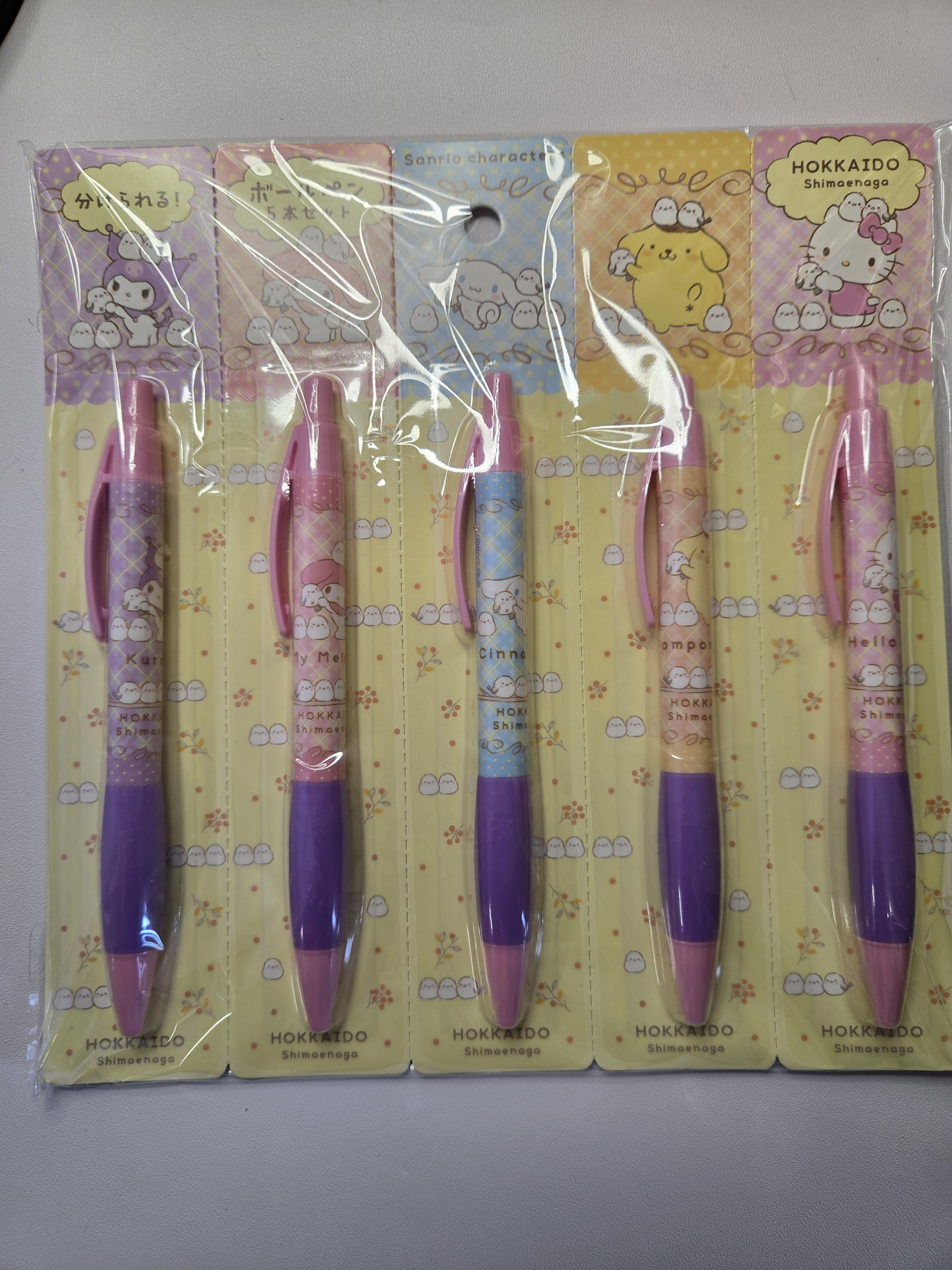 ボールペン5本セット Sanrio X Hokkaido
