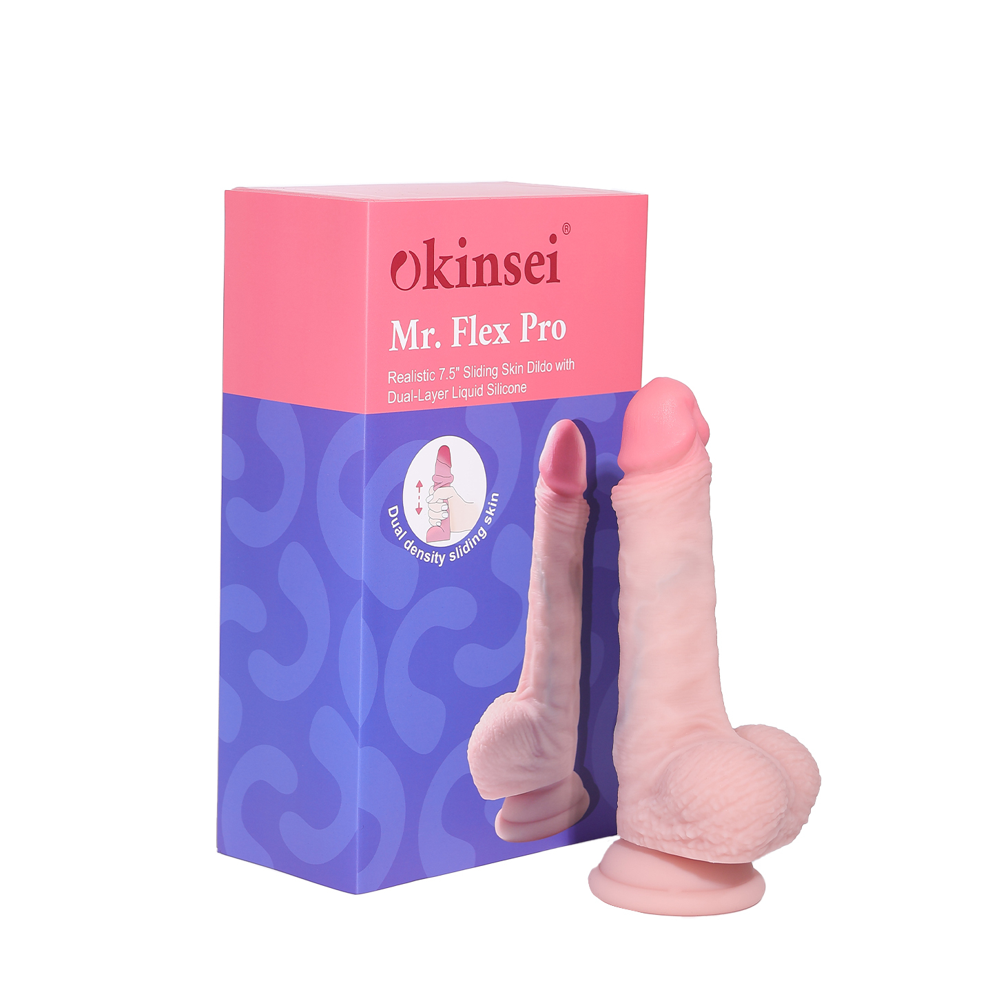Okinsei Mr Flex Pro Realistic Sliding Skin Dildo