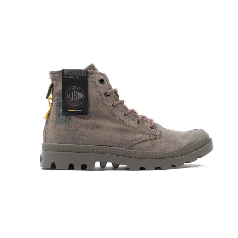 PALLADIUM 休閒鞋 PAMPA SURPLUS 咖啡 仿舊 高筒靴 男女 74389-213