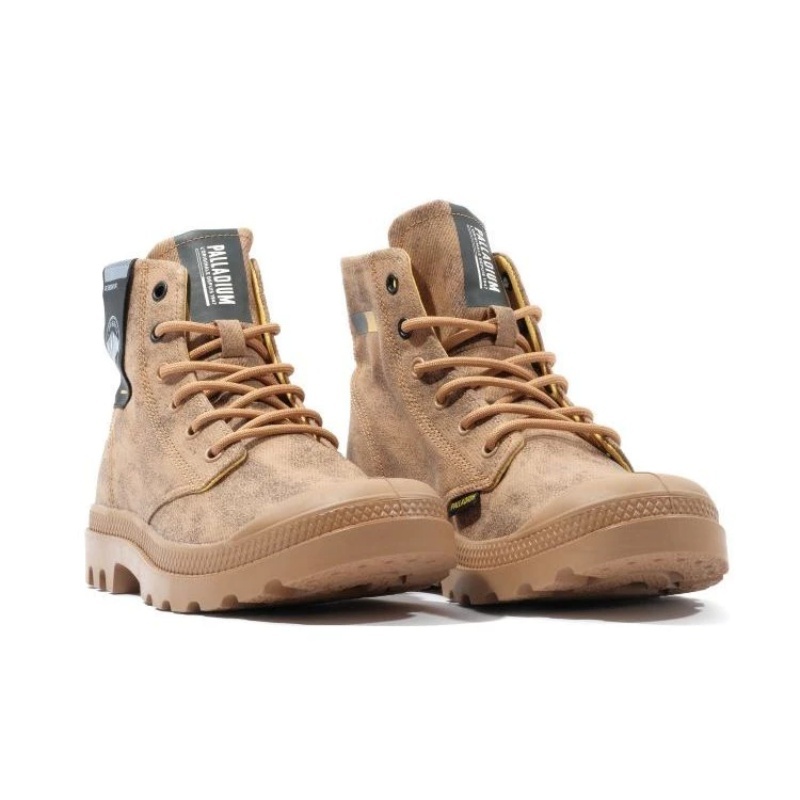 PALLADIUM 休閒鞋 PAMPA SURPLUS 卡其 仿舊 高筒靴 男女 74389-291