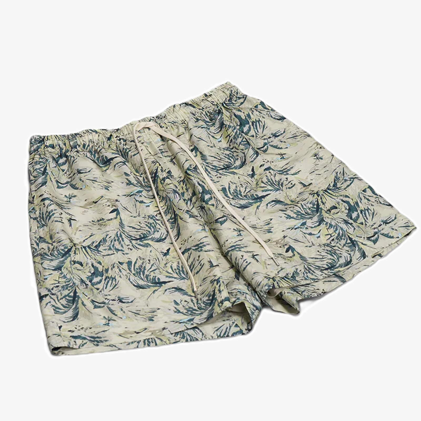 AURALEE PRINTED AIRY SHORTS (SILK) - PALE GREEN PRE ORDER ITEM (預訂中)