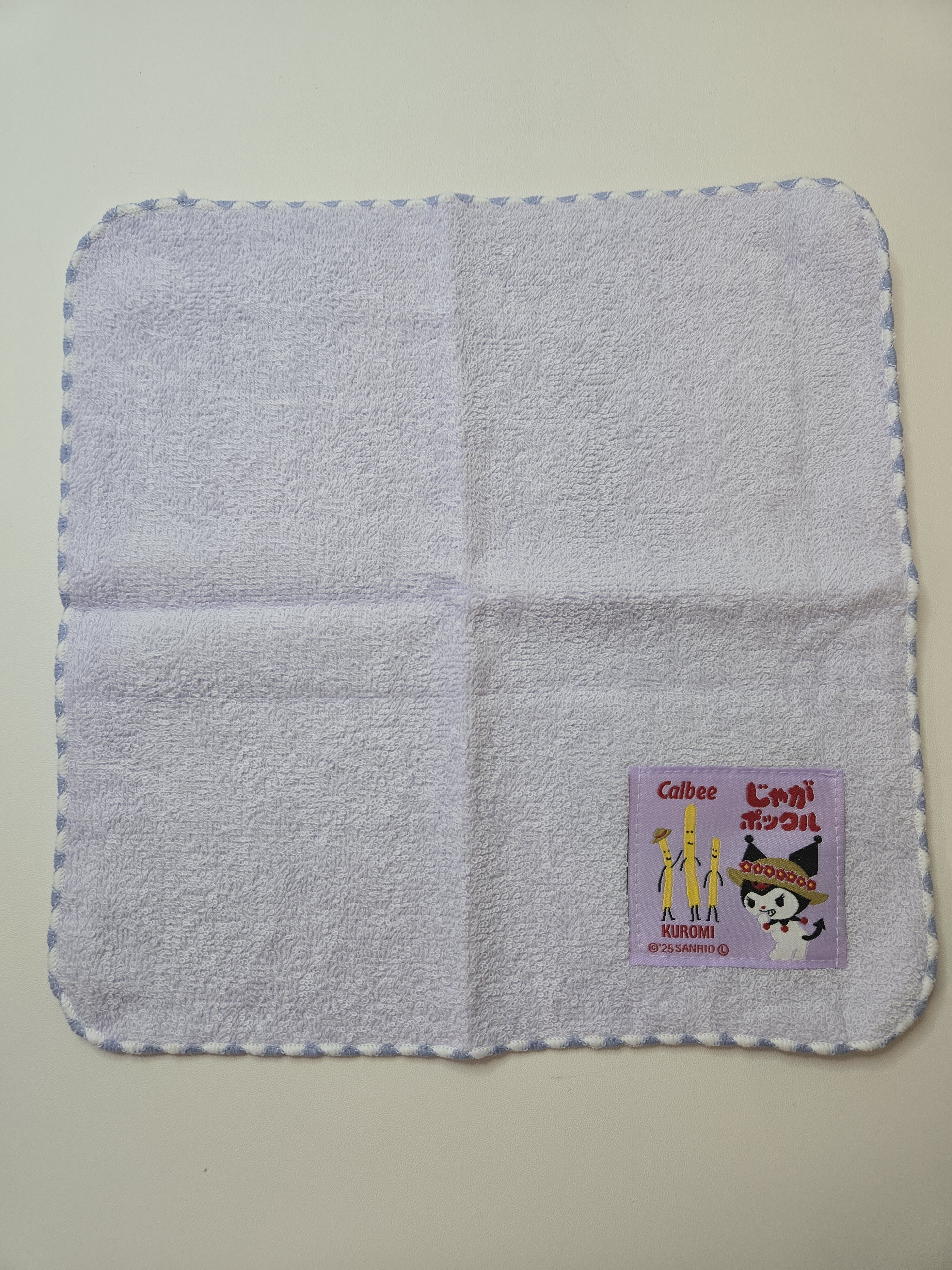 織ネームタオル(25x25CM) Sanrio X Calbee X Hokaiido