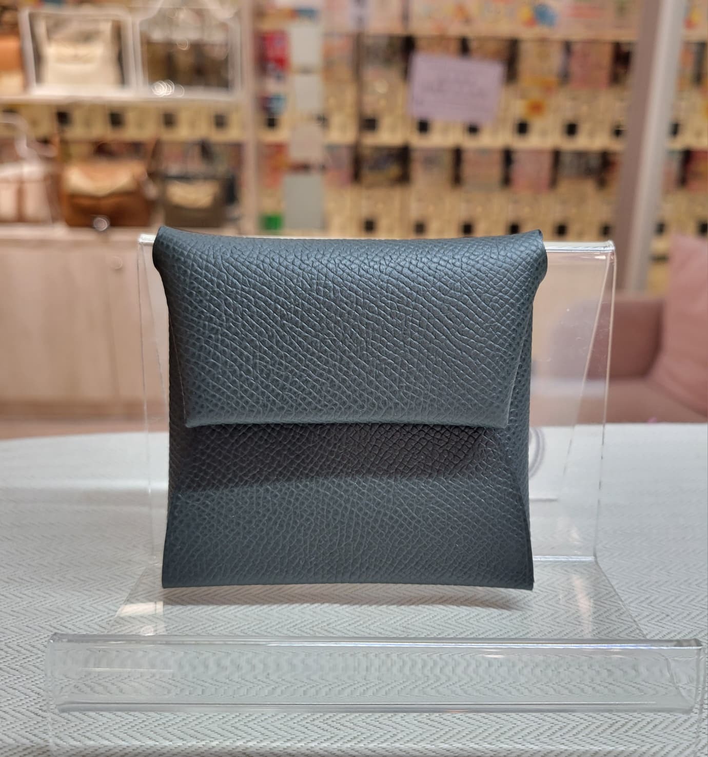 HERMES Bastia 6O Vert Cypres EPSOM 松柏綠 零錢包
