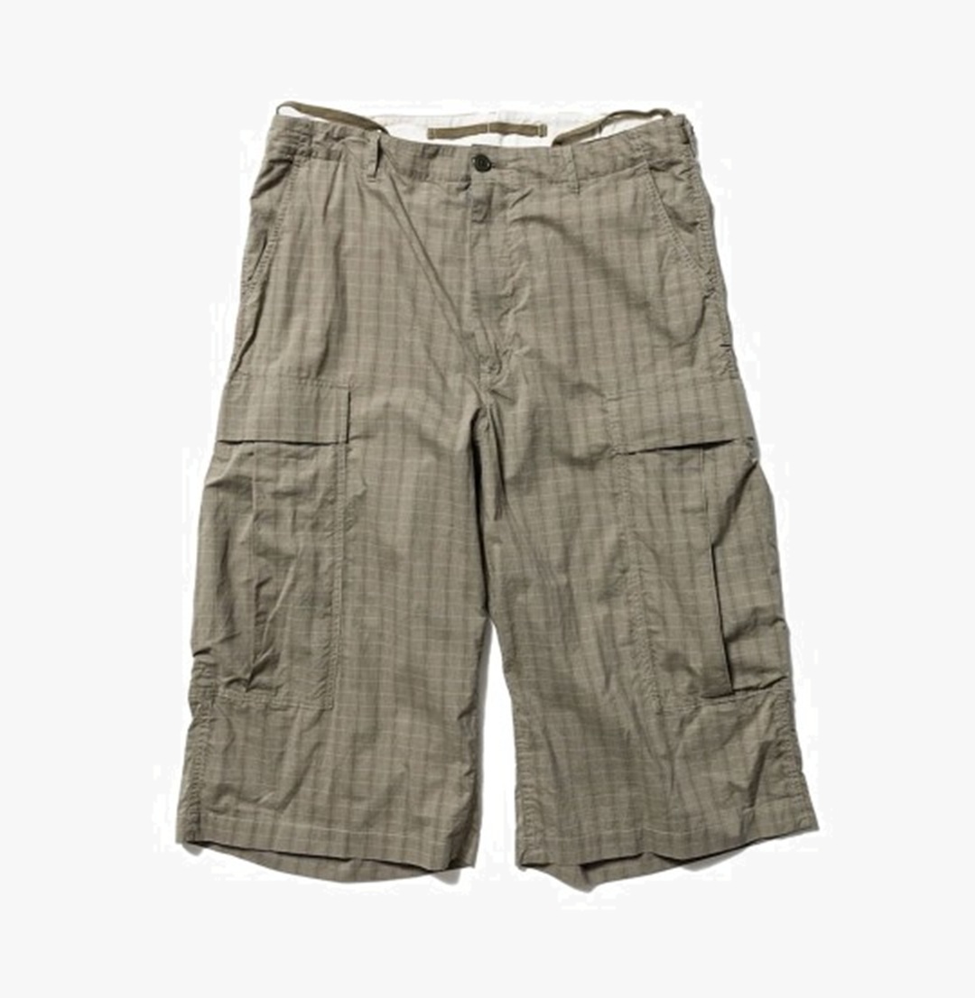 UNLIKELY BIG SIDE POCKET BDU SHORTS (GREEN PLAIDS) - PRE ORDER ITEM (預訂中)