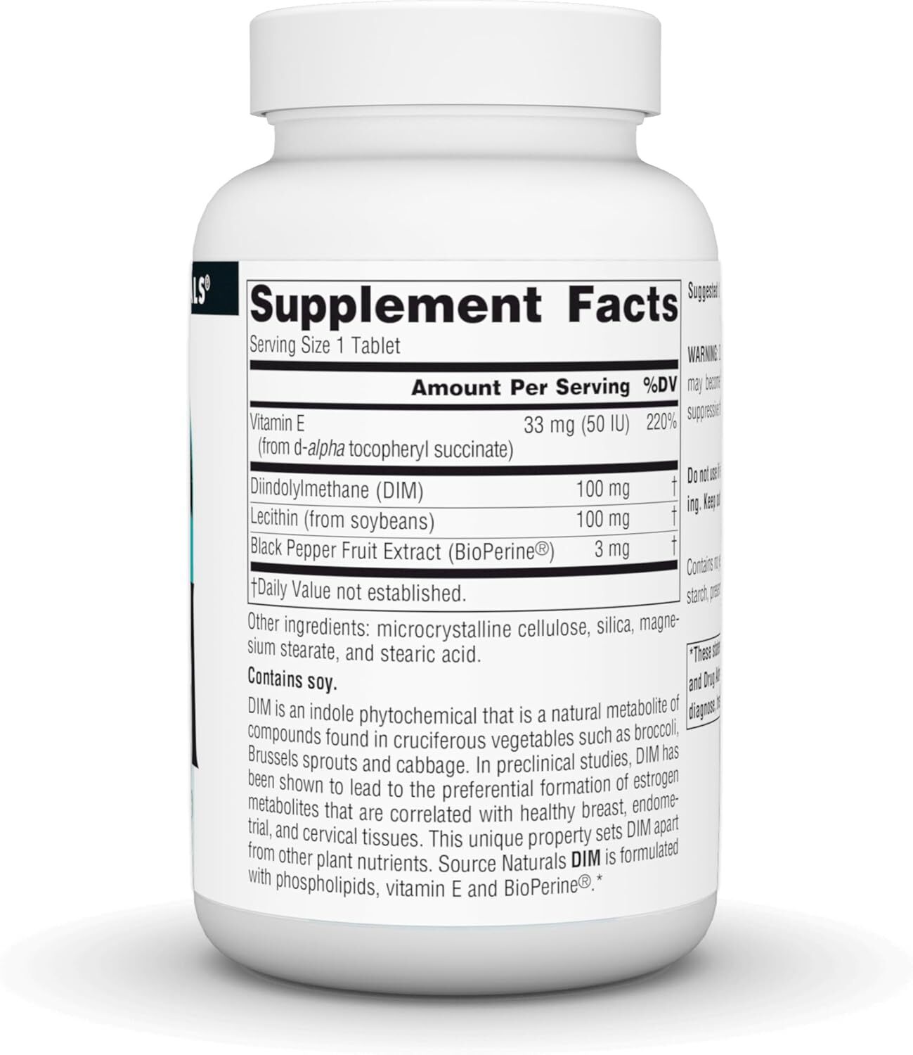 代購 Source Naturals, DIM, 100 mg, 120 Tablets