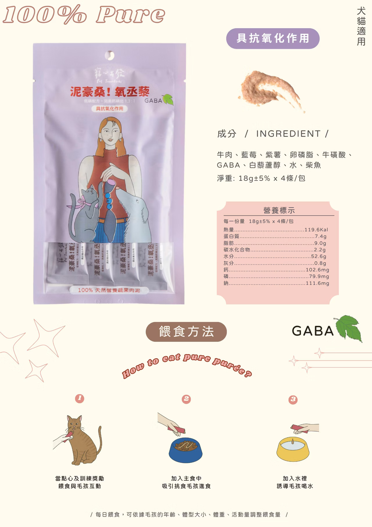 寵心出發肉泥 GABA