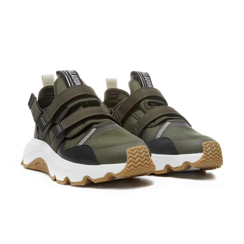 PALLADIUM 休閒鞋 THUNDER LO STRAP 墨綠 黏帶 三型一體 男女 79033-325