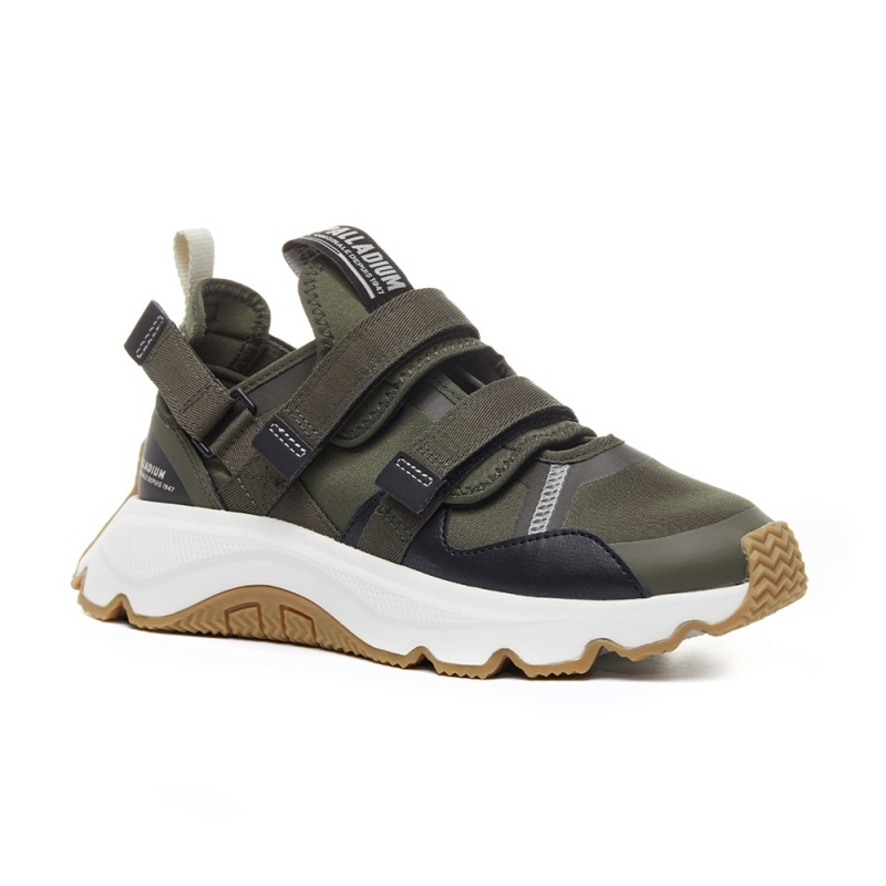 PALLADIUM 休閒鞋 THUNDER LO STRAP 墨綠 黏帶 三型一體 男女 79033-325