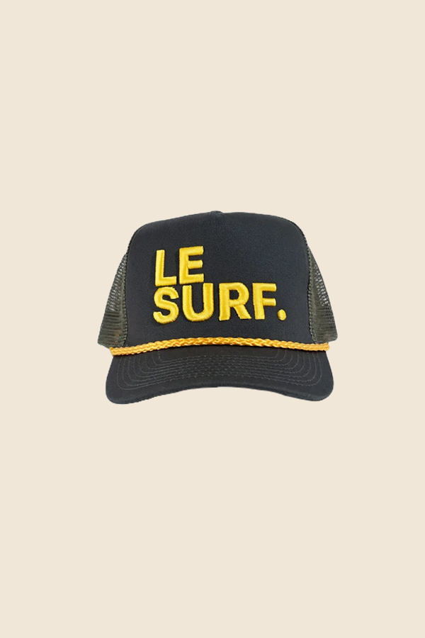 LE SURF -ICONIC 卡車帽 -橄欖黃