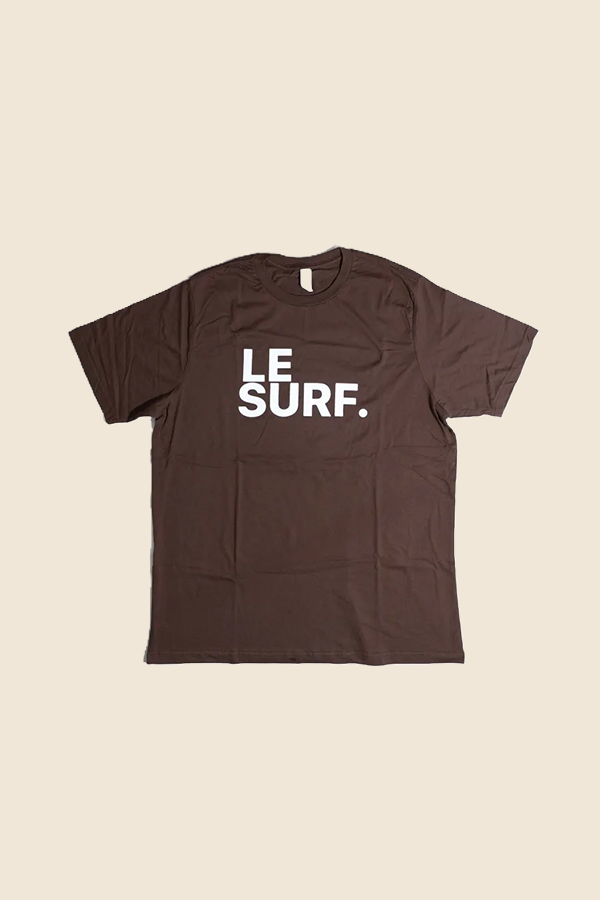 LE SURF -ICONIC 短TEE-棕色