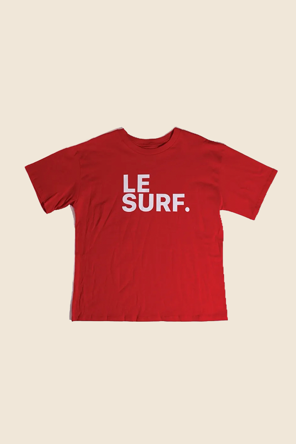 LE SURF -ICONIC 短TEE-紅色