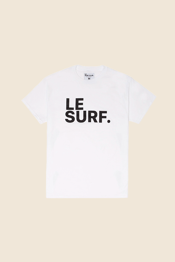 LE SURF -ICONIC 短TEE-復古白