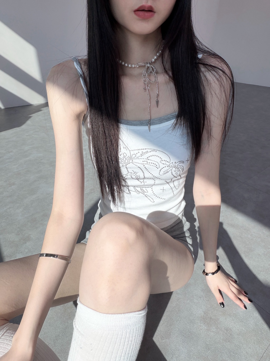 A0346-A12 椰子樹撞色麻花捲背心