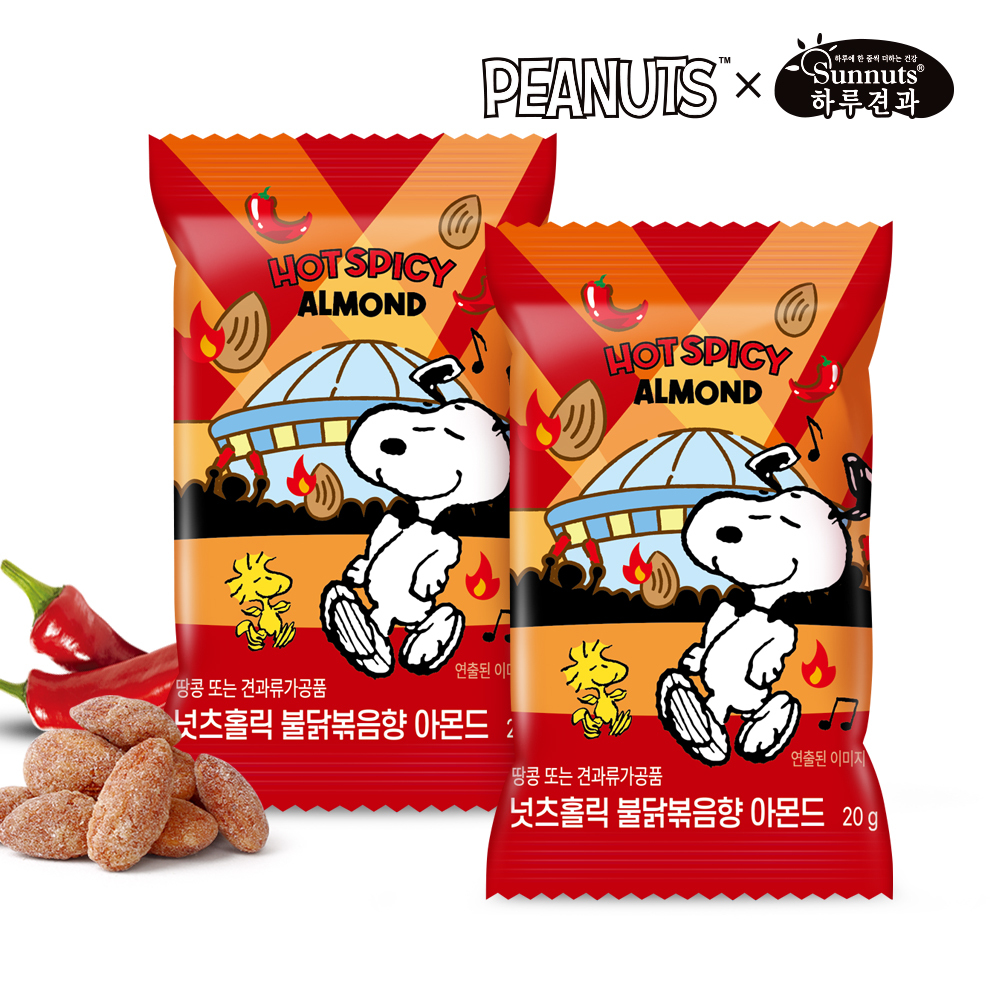 【BK SHOP】史努比杏仁果-辣味(20g*10入)