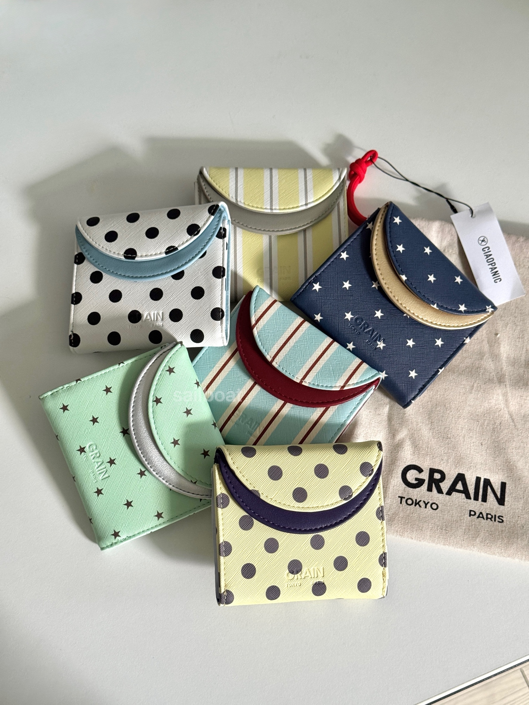 #預購 🇯🇵日本 GRAIN 撞色拼接設計短夾