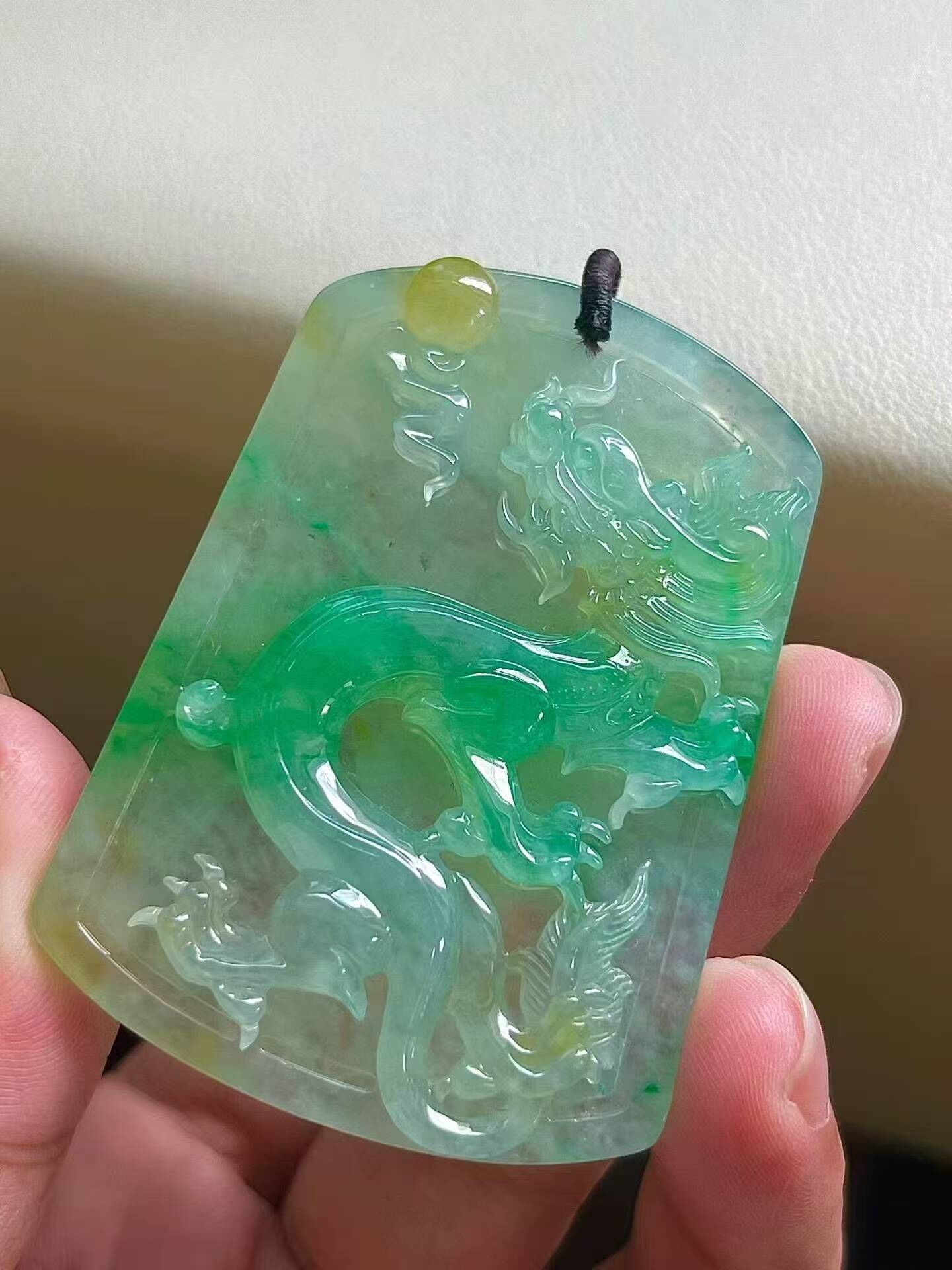 711343 翡翠生肖龍牌