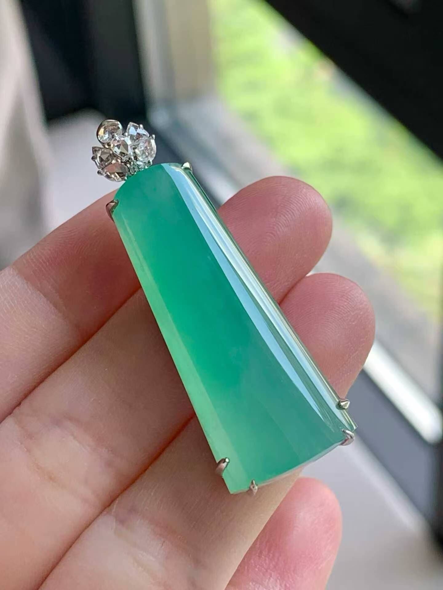翡翠無事牌吊墜,天然翡翠A玉, 緬甸玉, Jade, Jadeite