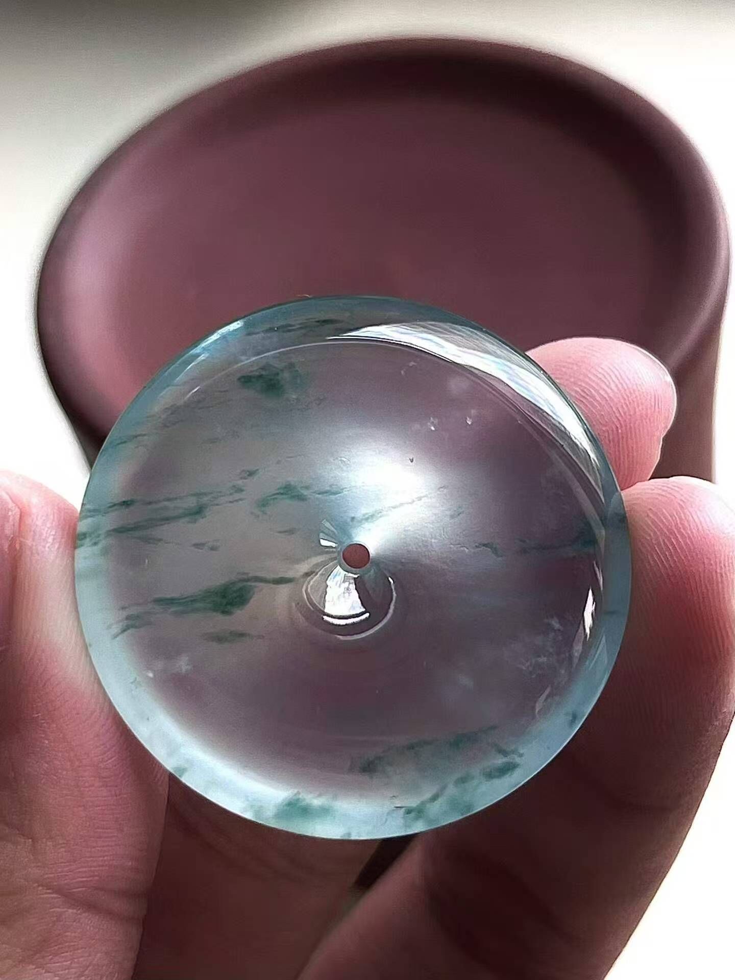 翡翠平安扣 (34.6mm直徑),天然翡翠A玉, 緬甸玉, Jade, Jadeite