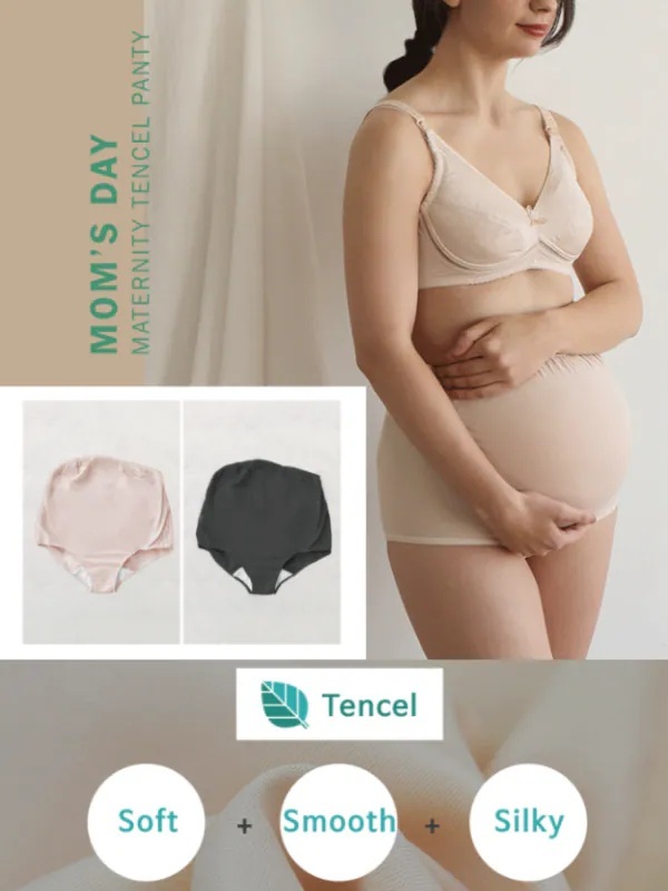 【Mom's Day】Korea Silky Tencel Full-Type Panties (1Pack=3Panties) [Maternity Underwear]