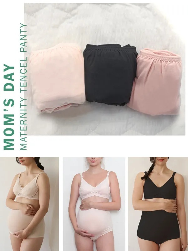 【Mom's Day】Korea Silky Tencel Full-Type Panties (1Pack=3Panties) [Maternity Underwear]