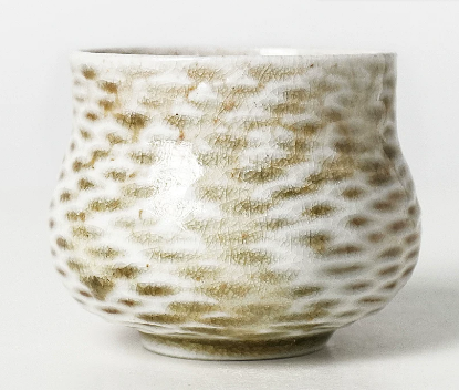 0721JZ10-JINGDEZHEN-CER-主人杯900 純手工跳刀紋理陶瓷 龍鱗杯100ml（A10）