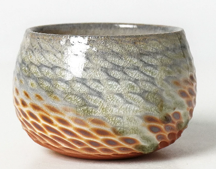 0721JZ15-JINGDEZHEN-CER-主人杯911 純手工跳刀紋理陶瓷 龍鱗杯90ml（A15）
