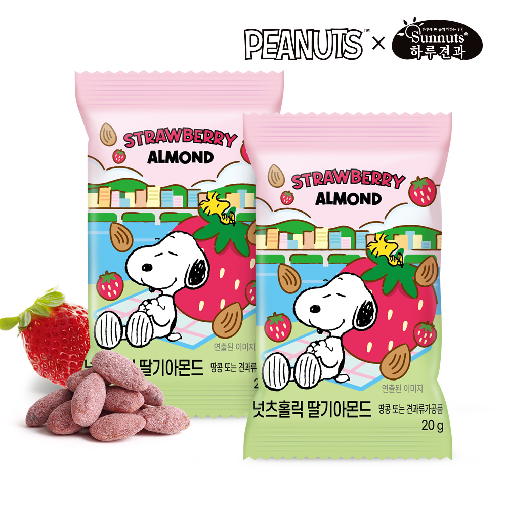 【BK SHOP】史努比杏仁果-草莓口味(20g*10入)