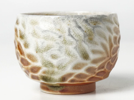 0721JZ17-JINGDEZHEN-CER-主人杯946 純手工跳刀紋理陶瓷 龍鱗杯80ml（A17）