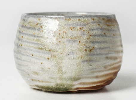 0721JZ18-JINGDEZHEN-CER-主人杯981 純手工跳刀紋理陶瓷 龍鱗杯90ml（A18）