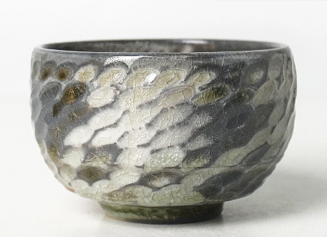 0721JZ26-JINGDEZHEN-CER-主人杯887 純手工跳刀紋理陶瓷 絞胎泥80ml（A26）