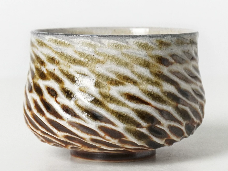 0721JZ36-JINGDEZHEN-CER-主人杯944 純手工跳刀紋理陶瓷 絞胎泥80ml（A36）