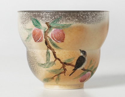 0721JZ57-JINGDEZHEN-CER-主人杯0019 書法大師餘敏老師題字 柴燒經典水墨手繪杯 水墨手繪60ml（A57）