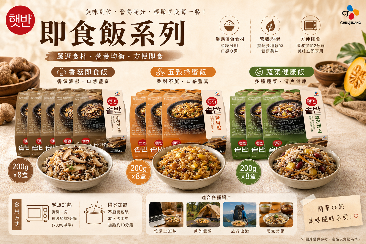 【預購】 WKR072106 Hetbahn 即食飯系列