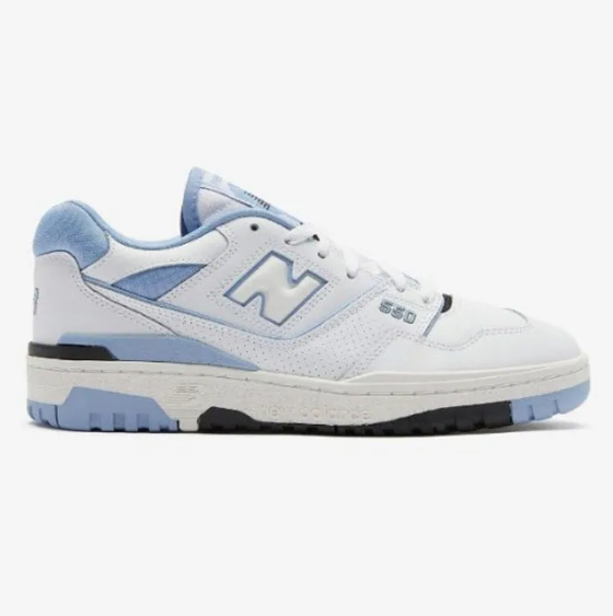 【現貨瑕疵貨品】New Balance 550 白/淺藍配色運動鞋 240 (HC0303)
