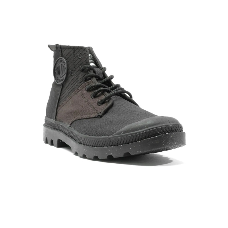 PALLADIUM 休閒鞋 PAMPA HI RE GENERATE 全黑 高筒 有機棉 軍靴 男女 79128-008
