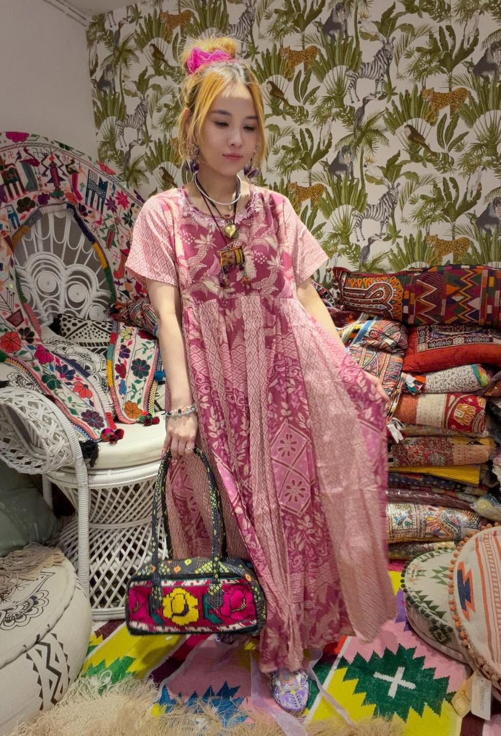 Macrame one piece M3930C - pink (0721)