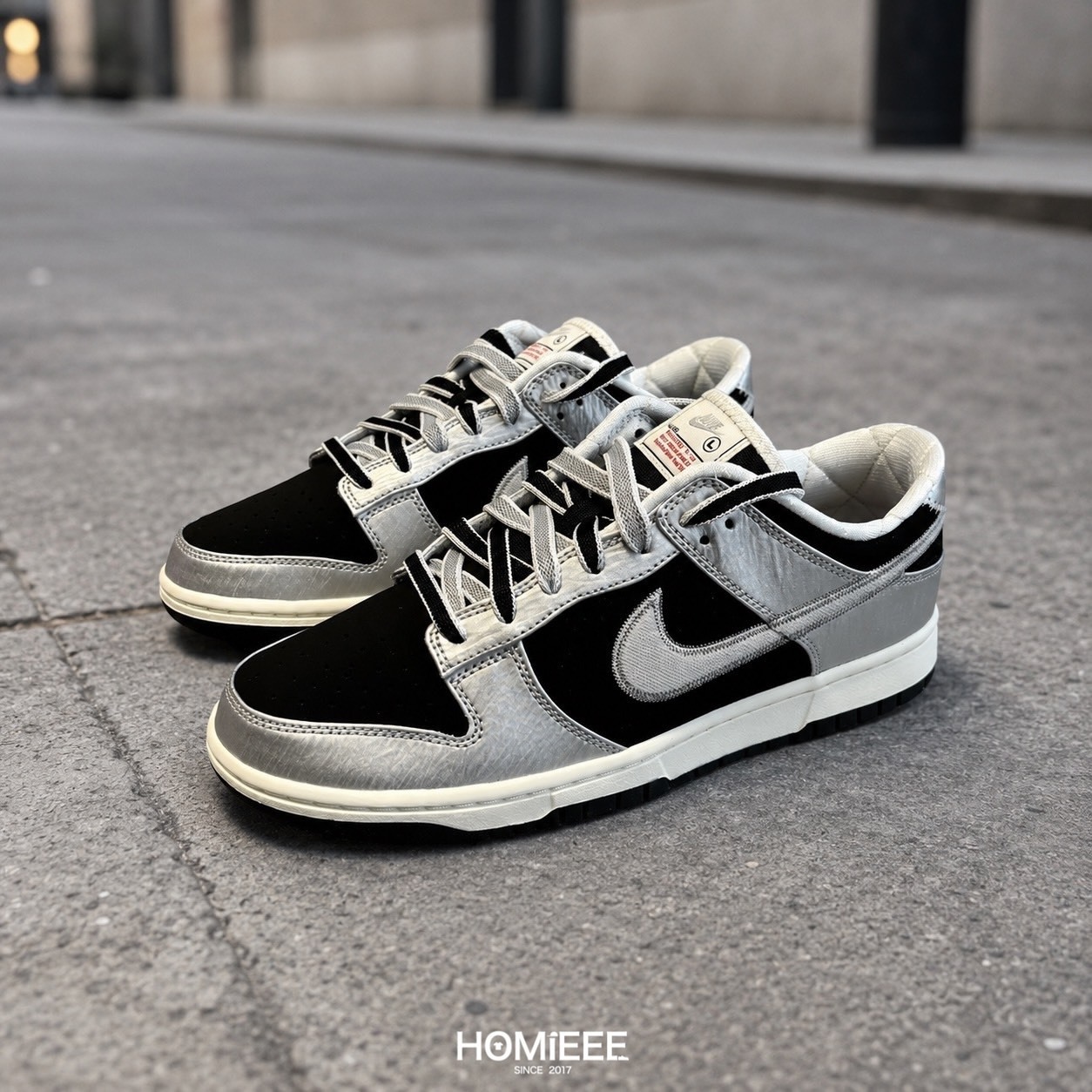 Nike Dunk Low Metallic Silver 銀黑色 休閒鞋 男鞋 [IM4413-001]