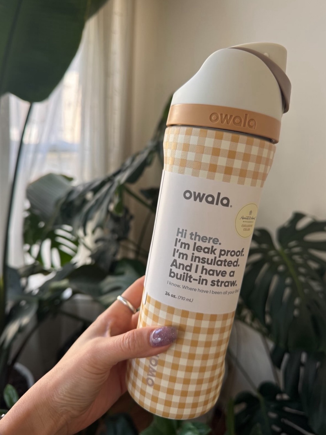 <小小NG😿其實不NG> Owala x Target聯名款 格紋水瓶 24oz 兩色