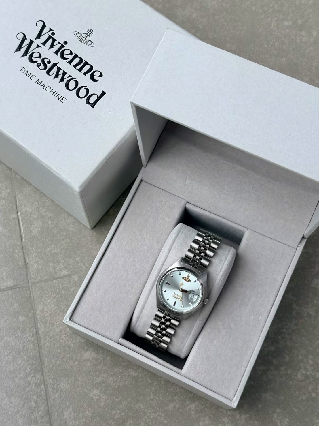 VIVIENNE WESTWOOD LITTLE CAMBERWELL 經典金銀土星 鋼帶腕錶