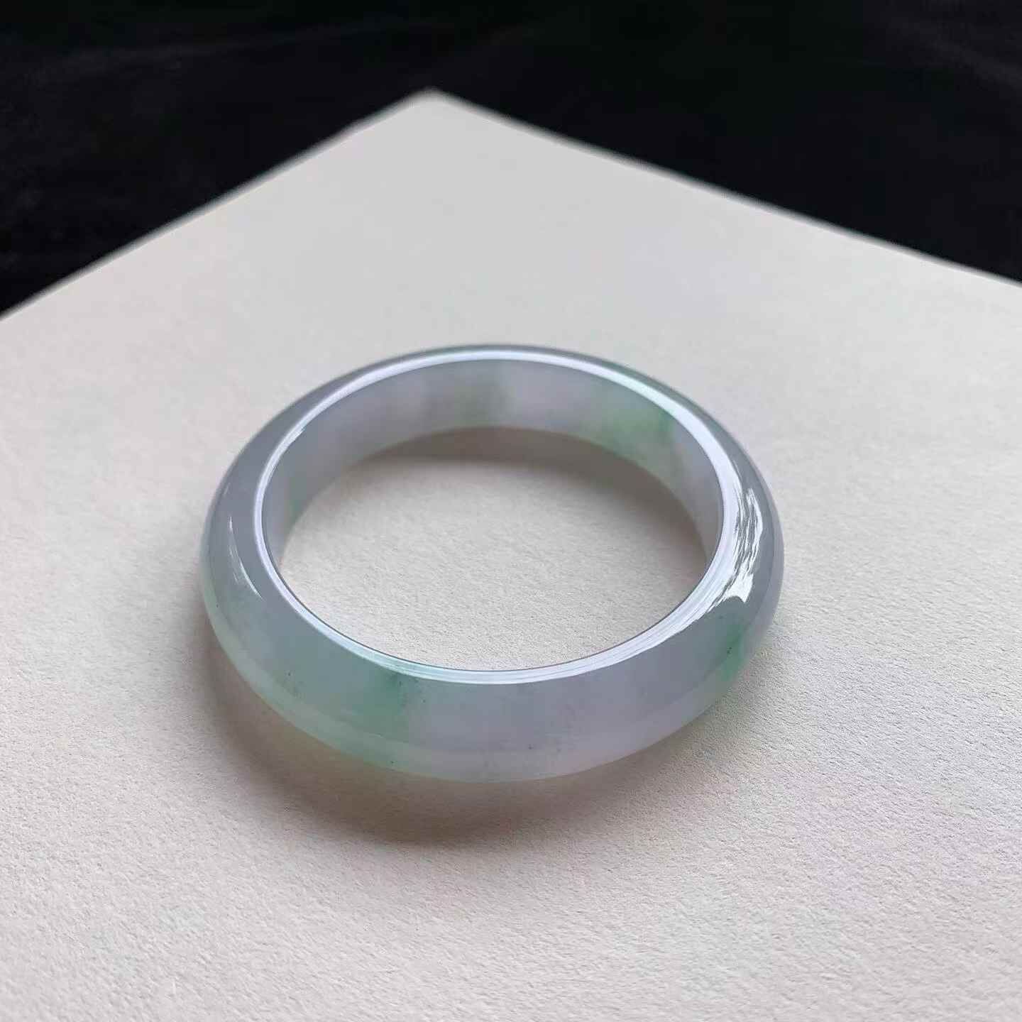 7112358 54.3mm春彩正圈翡翠手鐲 (54-56)