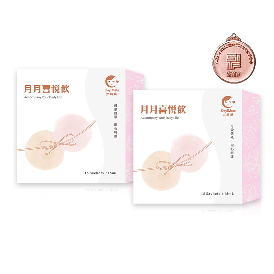鍾欣怡代言！【大姨媽 買一送一組】月月喜悅飲(15包/盒) 2盒組