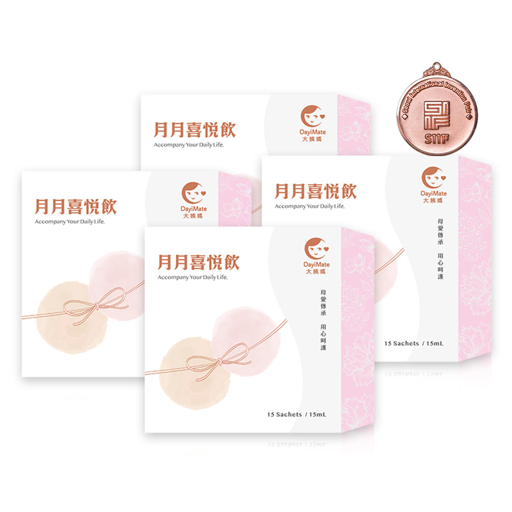 鍾欣怡代言！【大姨媽 多盒囤貨組】月月喜悅飲(15包/盒)
