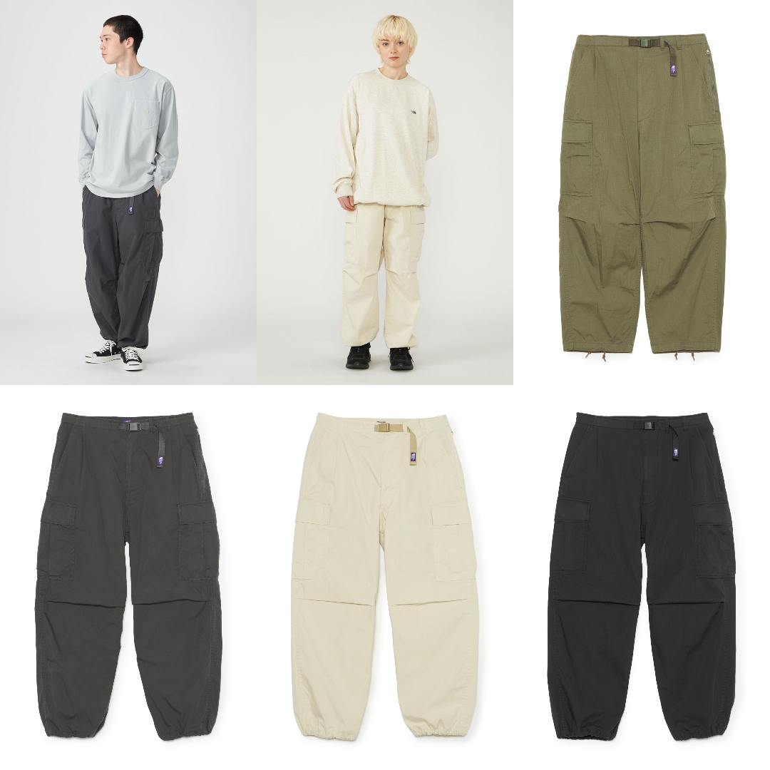 預購┃日本 TNF 紫標 Ripstop Field Cargo Pants 防撕裂 工裝褲 長褲